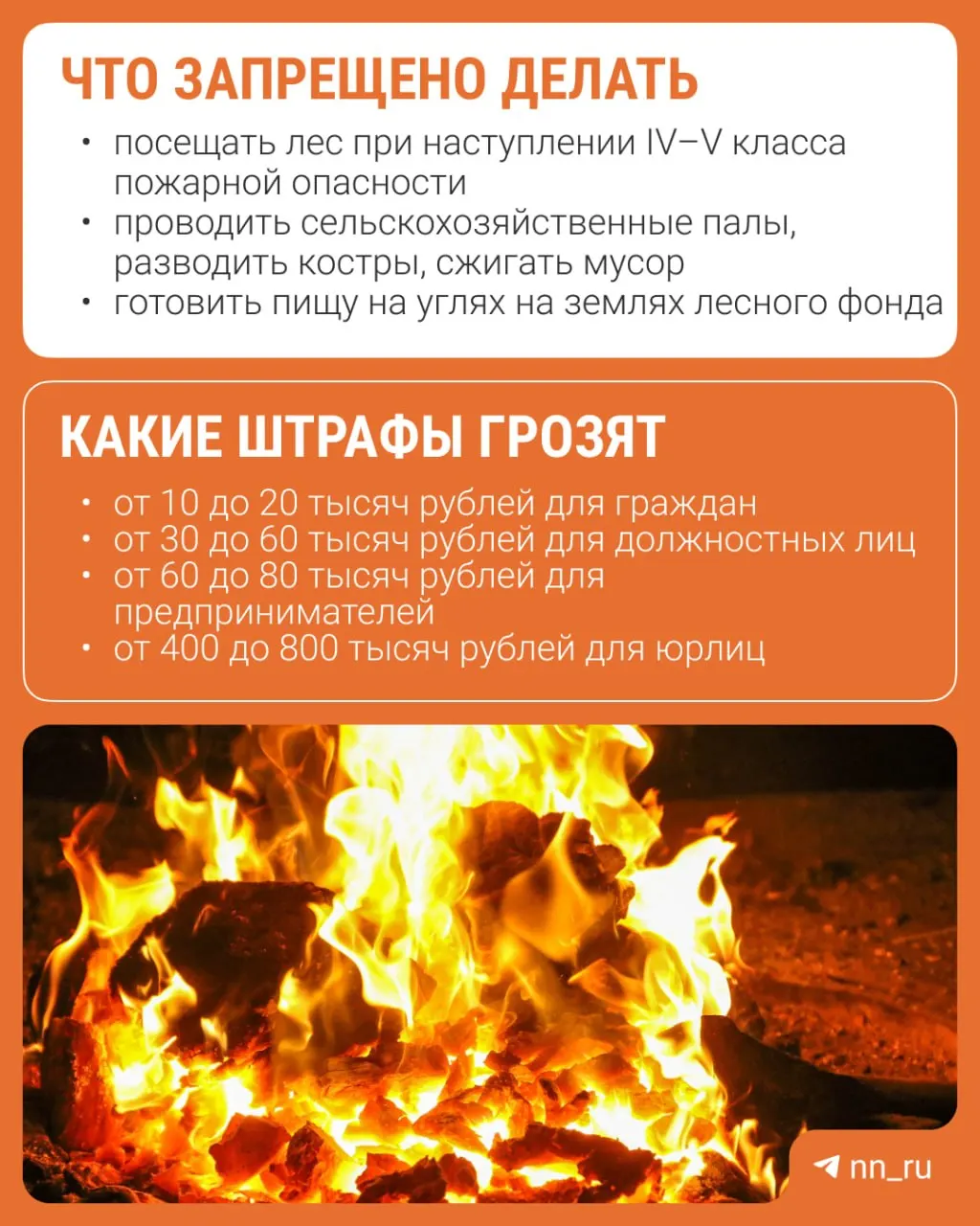 В регионе запретили разводить костры и сжигать мусор. За нарушения предусмотрены административные штрафы.