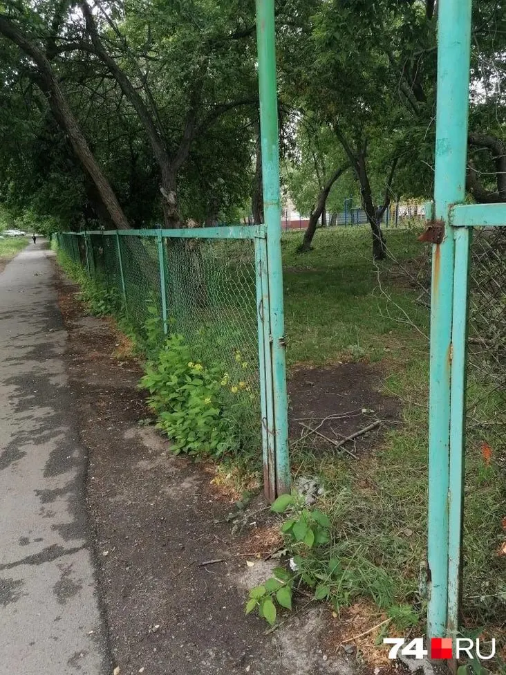 Вечером 27 мая группа молодых людей срезала секцию ограждения школы. Директор обратился в полицию, по заявлению проводится проверка.