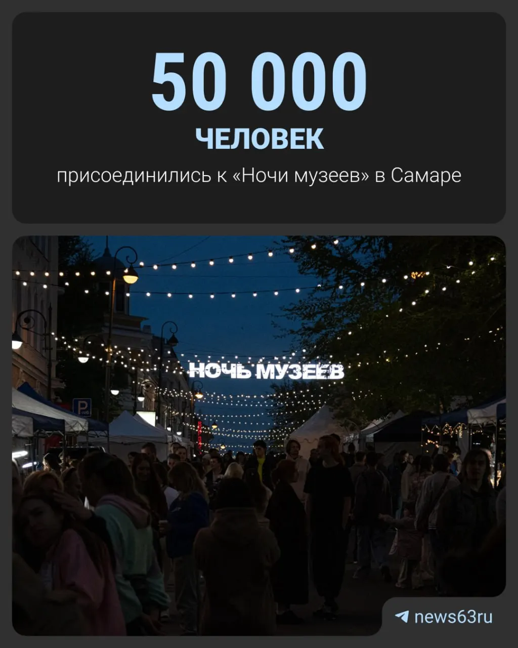 В субботу в Самаре прошла Ночь музеев — её посетили свыше 50 000 человек, почти 35 000 из них моложе 30 лет. Расскажите о своих впечатлениях.