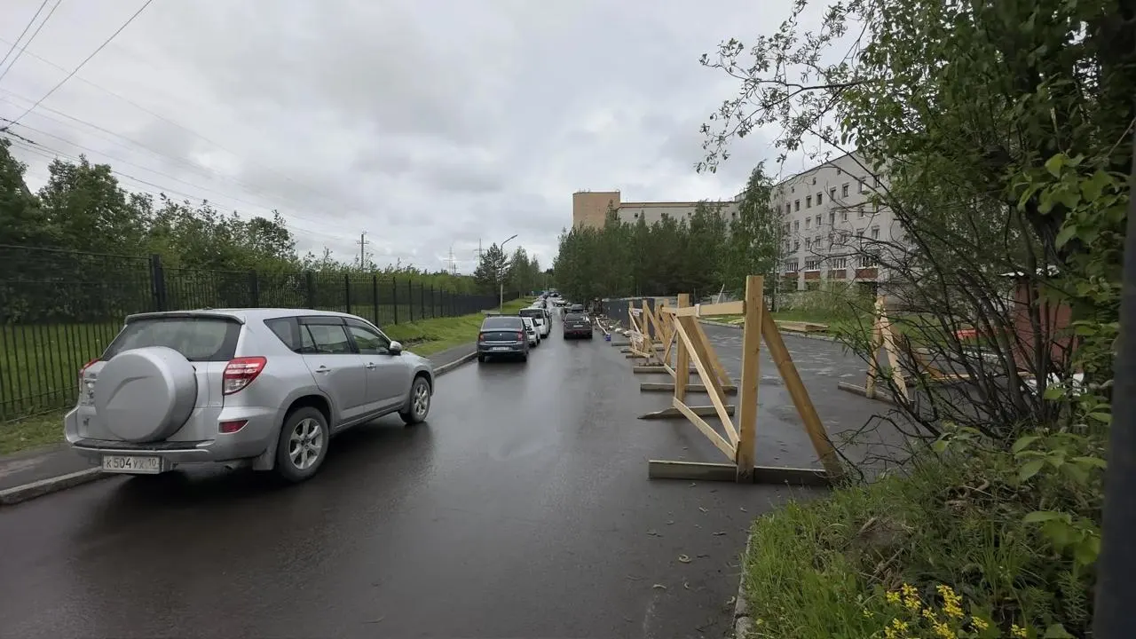Во время капитального ремонта крыльев В и Г на Лесном проспекте перекрыли парковку и часть подходов к поликлинике №1 на Древлянке. Пациенты, в том числе пожилые и маломобильные, вынуждены оставлять машины дальше и преодолевать значительное расстояние до пандуса.