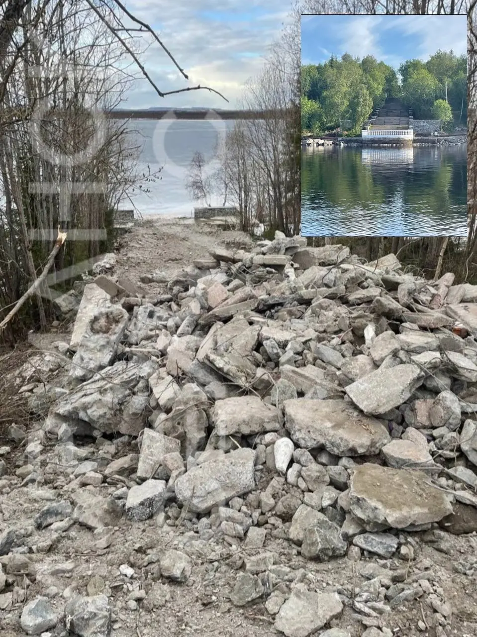 Жители возмущены: вместо ожидаемой реставрации в парке у озера Лумболка демонтировали историческую лестницу 1958 года, чиновники обещают объяснения, но вопросов остаётся больше.