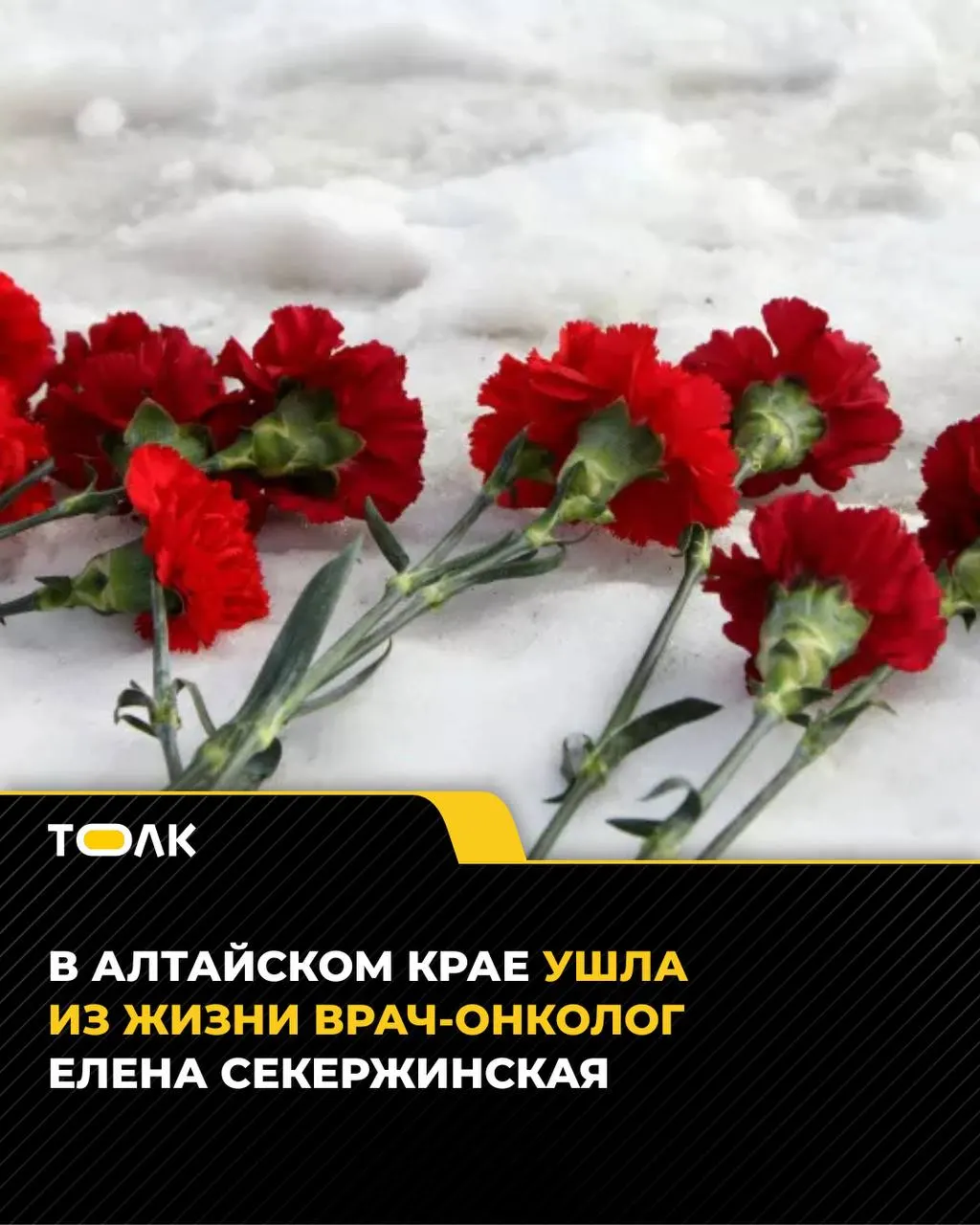Врач с более чем 30-летним стажем в алтайской онкологии скончалась после продолжительной болезни. Коллеги отмечают её вклад в развитие дневных стационаров, паллиативной помощи и организацию онкологических конференций.