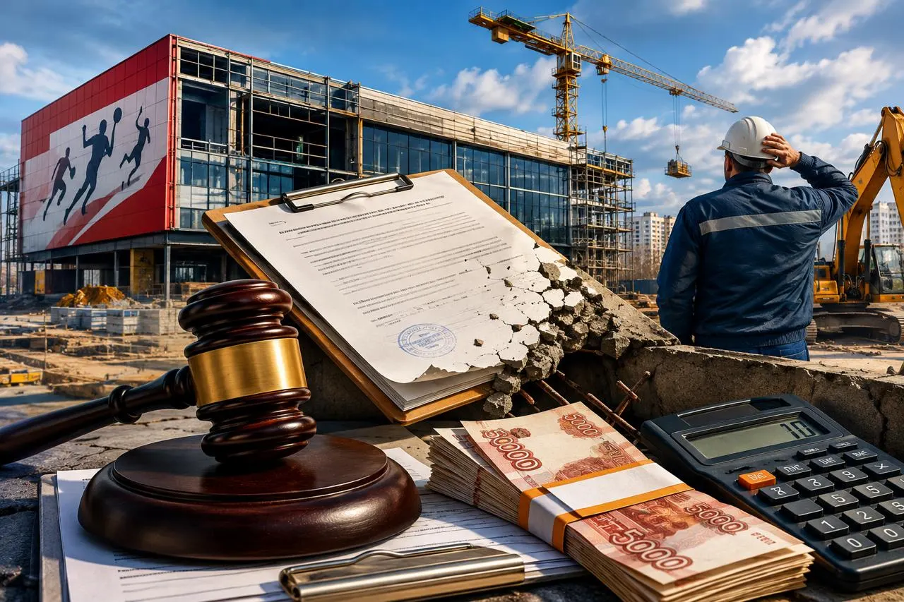 Муниципальное управление капитального строительства Красноярска подало иск к подрядной организации из‑за нарушений при исполнении контракта на возведение спорткультурного комплекса стоимостью более 627 млн рублей; арбитраж оставил заявление без движения до 19 июня.