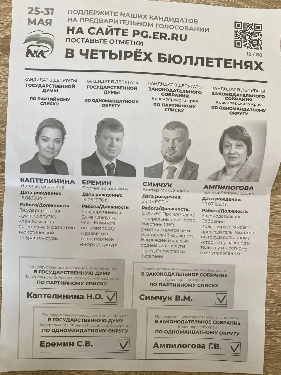 Администрация Назаровского муниципального округа Красноярского края рассылает предприятиям указания участвовать в праймериз «Единой России» и поддерживать конкретных кандидатов. Похожие случаи принуждения к голосованию фиксируют и в других регионах.