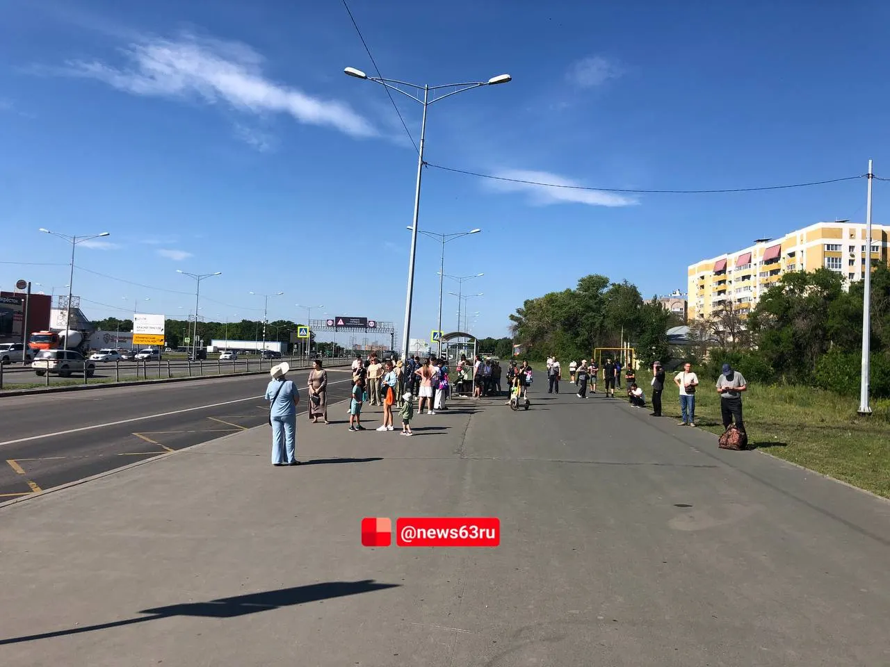 В&nbsp;Самаре пробка на&nbsp;Московском шоссе и&nbsp;очереди на&nbsp;остановках