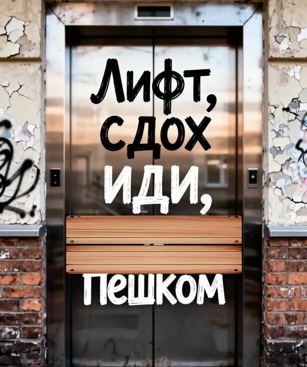 В доме на Черниговской лифт вышел из строя из‑за порвавшихся канатов. Управляющая компания предлагает оплатить ремонт за счёт собственников и собирает подписи, а пока людям приходится подниматься по лестнице.