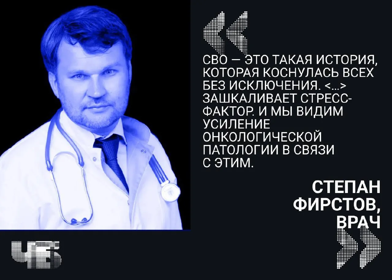 Лидер местной «Партии пенсионеров» Степан Фирстов заявил, что с 2022 года в регионе выросло число выявляемых онкологических заболеваний и назвал стресс от СВО одной из возможных причин, не приведя при этом статистики.