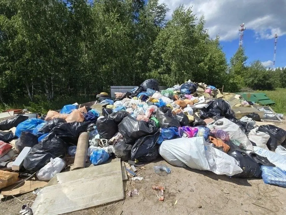 В населённом пункте на территории Мещерского заповедника накопились бытовые отходы: вывоз мусора приостановлен примерно две недели, что создаёт экологические и санитарные риски.
