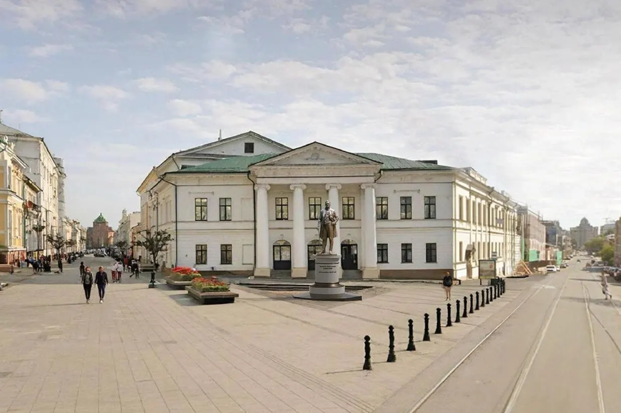 Нижегородское управление Минюста предложило установить памятник Дмитрию Замятнину — его планируют поставить перед ДК имени Свердлова.