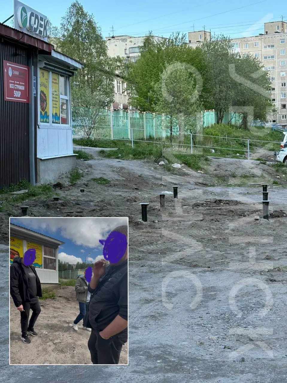 Собственники дома на Кольском проспекте, 80 не могут оформить придомовую территорию, тогда как соседний участок уже оформлен под коммерческую застройку — жители подозревают, что для бизнеса действуют иные правила.
