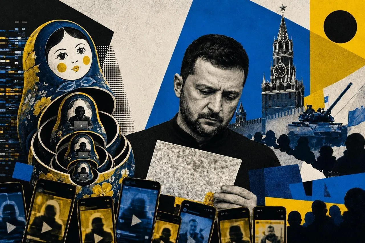 На платформе X массово распространяются видеоролики, стилизованные под материалы зарубежных СМИ и аналитических центров. Кампания началась после открытого письма Владимира Зеленского Владимиру Путину.