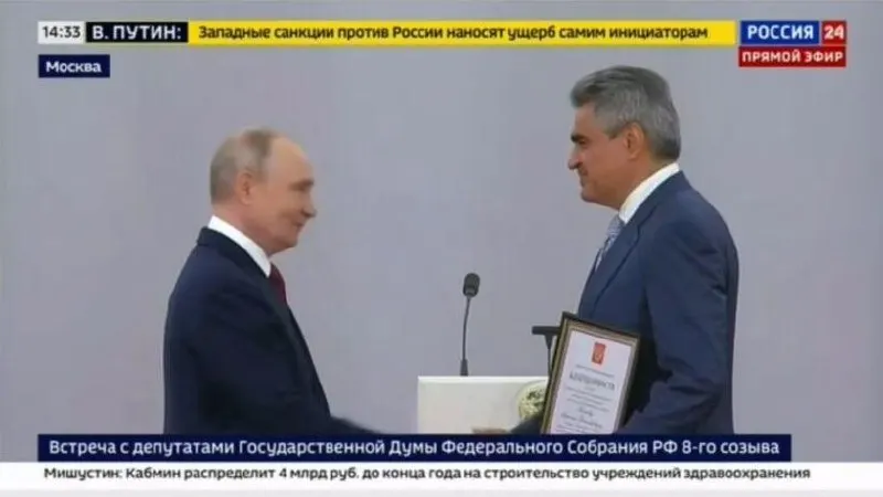 На церемонии награждения в Кремле 27 июля лидер партии «Новые люди» поблагодарил президента за оценку работы и выразил уверенность в победе России в специальной военной операции.