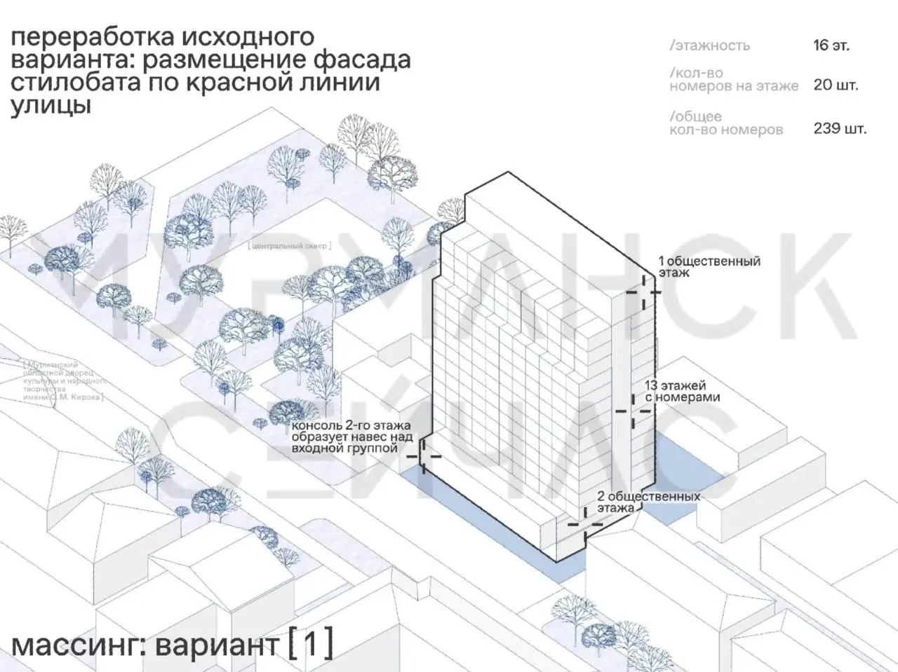 На месте гостиницы «Шахтёр» рассматривают строительство 17-этажного четырёхзвёздочного отеля — выбраны четыре варианта проекта, предварительные вложения оценивают в ~5 млрд рублей.
