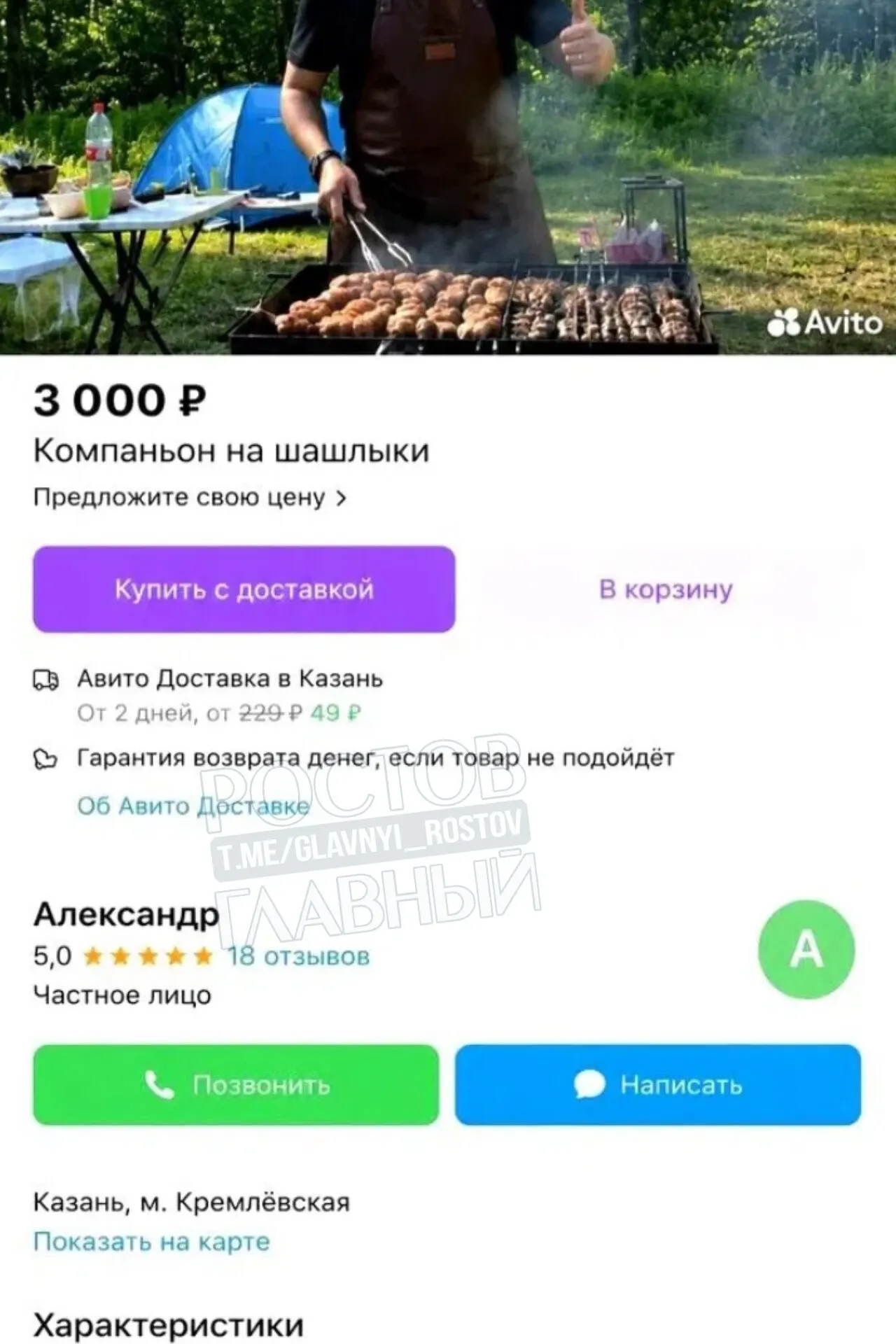 За примерно 3 000 ₽ можно пригласить человека, который пожарит мясо, поддержит разговор, поднимет тост и по желанию сыграет на гитаре — спрос на такие услуги за год увеличился в 3,4 раза.