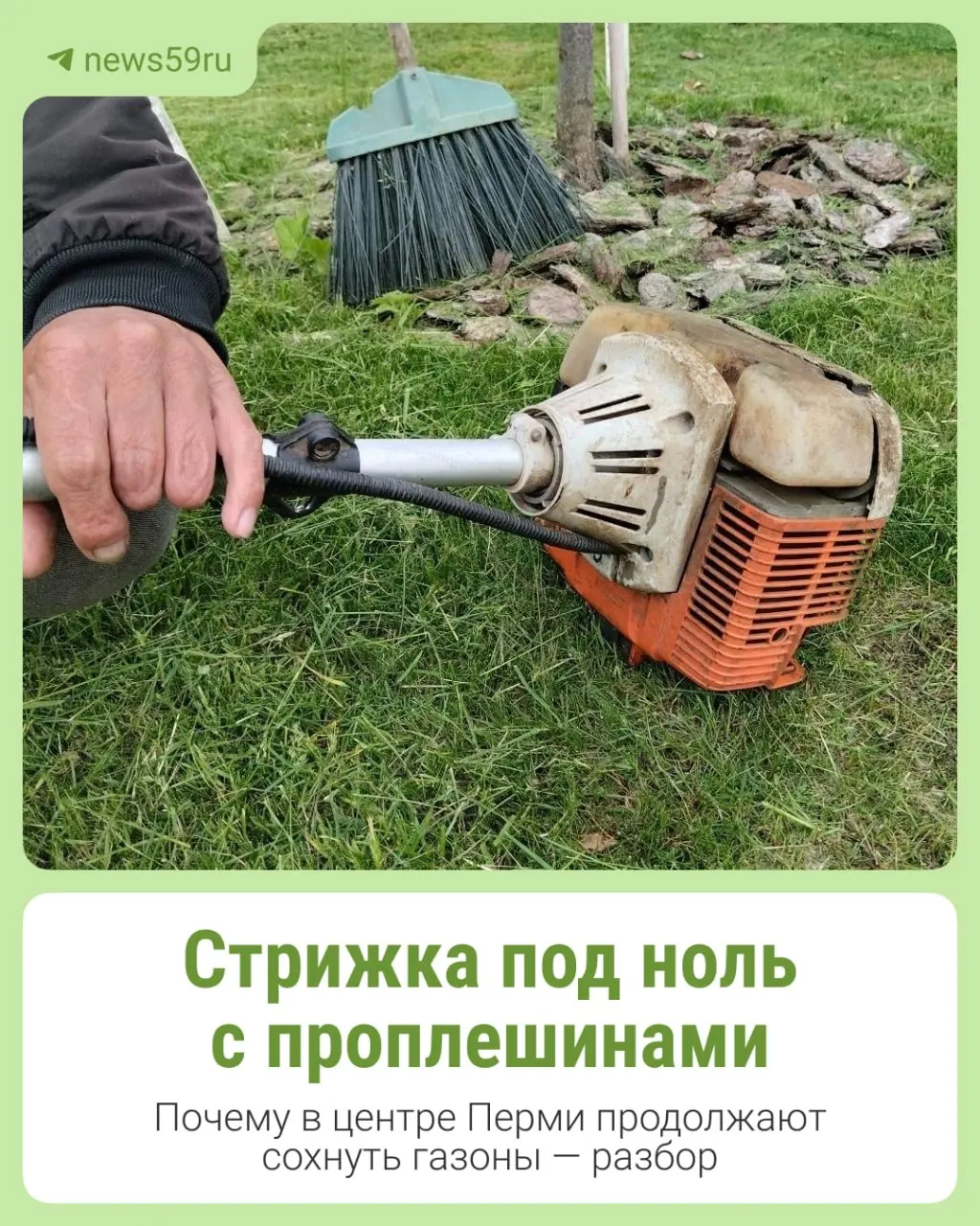 Жители Перми заметили повторное слишком короткое скашивание травы в центре города: скошенную растительность не убирают, и на газонах образуются проплешины. В администрацию направлен запрос с просьбой разъяснить ситуацию.