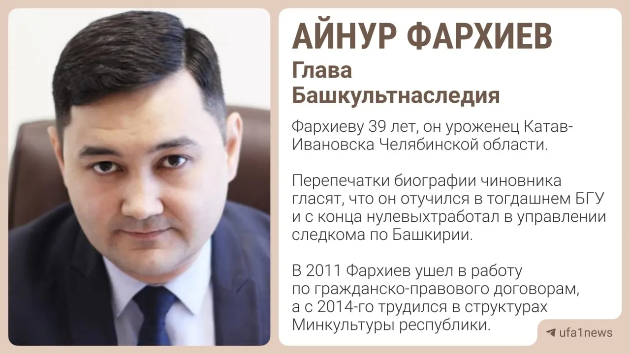 Руководителя Башкультнаследия восстановили в должности: увольнение признали с нарушениями трудового законодательства, ему выплатят зарплату за четыре месяца — 590 000 рублей.