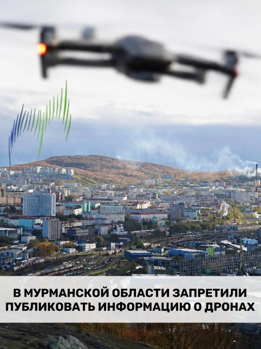 В Мурманске принято постановление, запрещающее СМИ, пользователям соцсетей и мессенджеров распространять информацию и медиа о применении беспилотников, работе ПВО и дислокации военных или критически важных объектов.