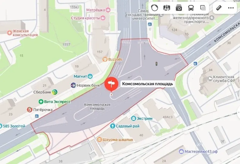 Инициативу по организации кругового движения на Комсомольской площади планируют рассмотреть депутаты городской думы в июле.