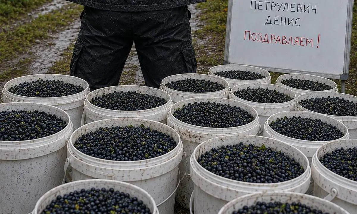 Дневной рекорд по сбору черники установлен в Карелии: 179,15 кг за сутки.