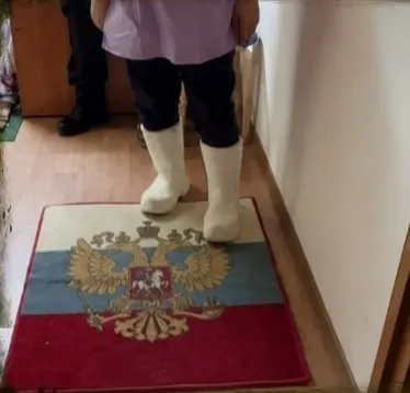 Иностранная гражданка из Узбекистана использовала коврик с изображением российского флага в Нижегородской области; рассматривается вопрос о депортации и возбуждении дела.