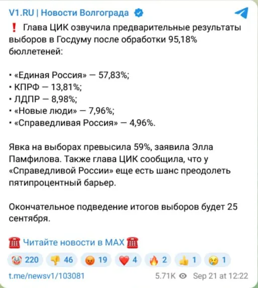 Жители региона не нашли поддержки итогам голосования в региональных каналах и в заявлениях властей.