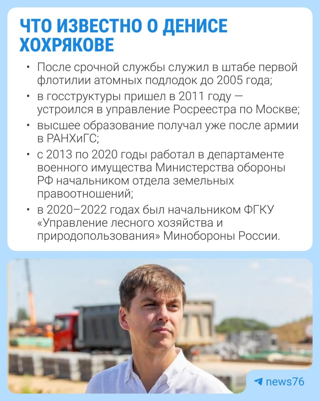 По неофициальной информации, на пост мэра Ярославля рассматривают Дениса Хохрякова — первого заместителя председателя правительства Ярославской области.