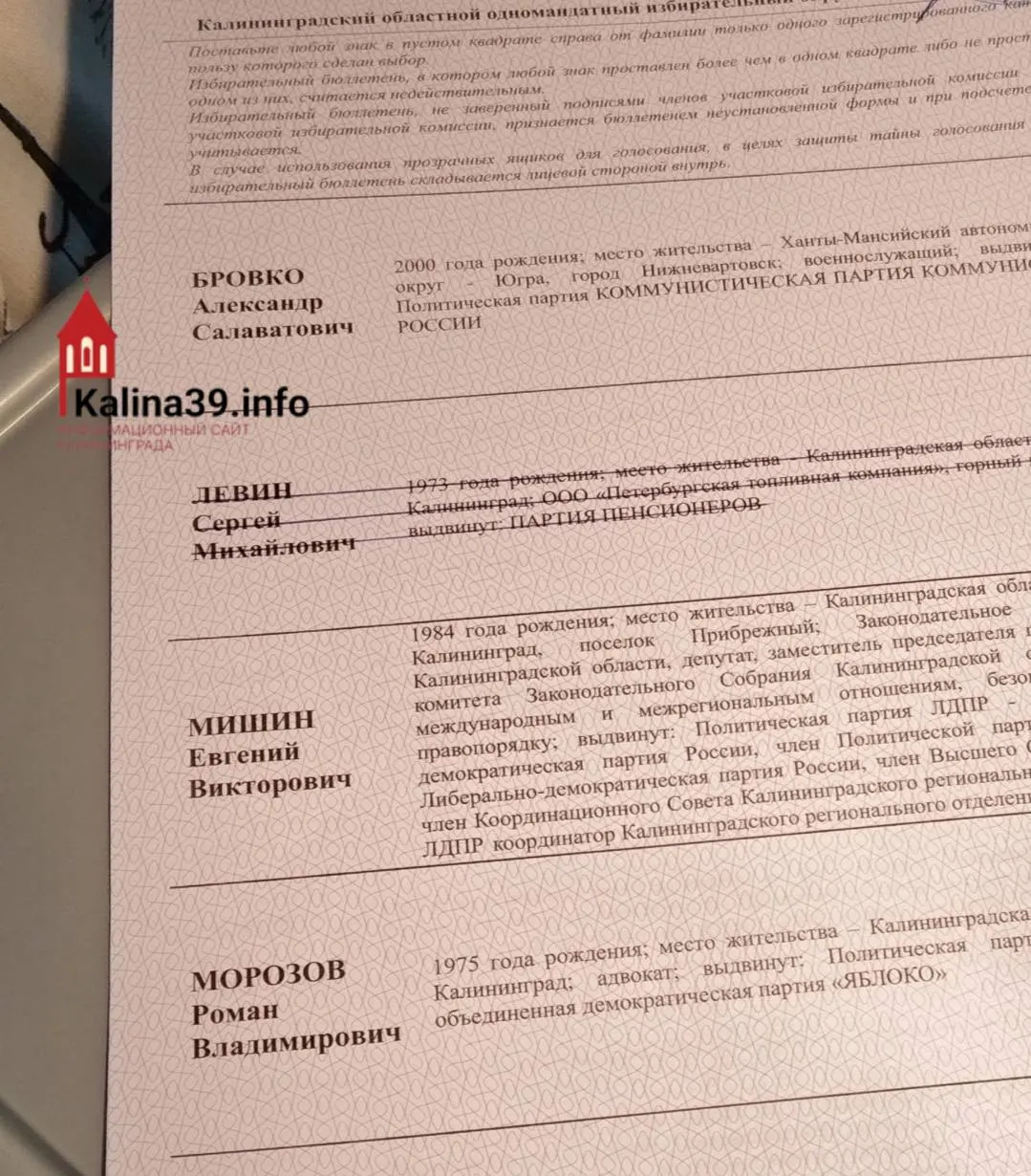 После снятия кандидата бюллетени для одномандатного округа №6 не перепечатывали; голосование пройдет по ранее напечатанным бюллетеням.