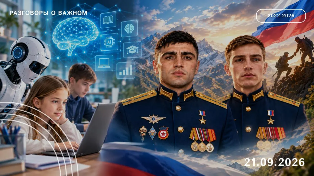 Ученики 1–5 классов изучат естественный и искусственный интеллект, а старшие — обсудят влияние технологий и память о погибших военнослужащих. Урок научит безопасному использованию нейросетей.