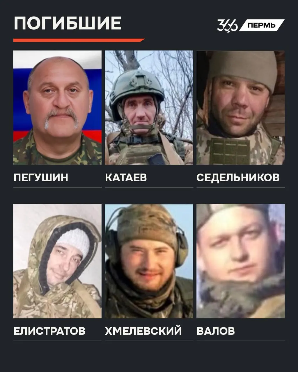 По данным журналистов, число погибших в регионе достигло более 6800; ниже представлен обновлённый перечень погибших в Березниках и соседних населённых пунктах.