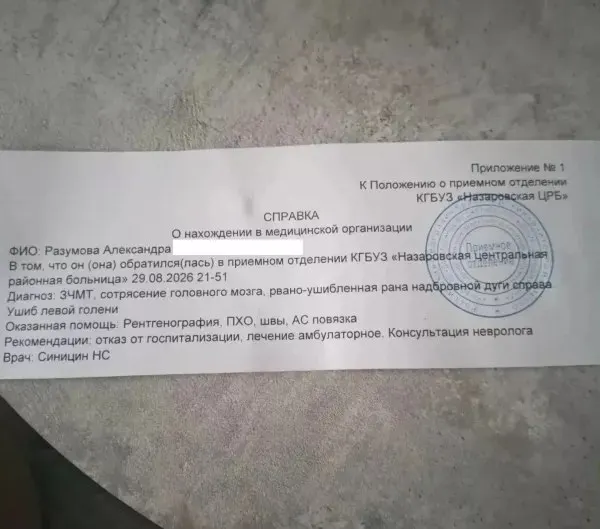 Из-за отсутствия освещения и небезопасных условий подрядчик допустил риск для прохожих: пострадавшая получила тяжёлые травмы и планирует обратиться в суд.