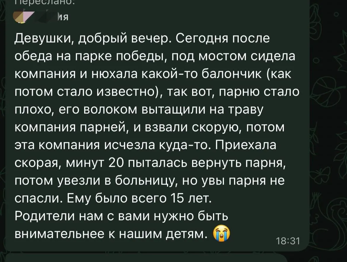 15-летний учащийся колледжа погиб после попытки вдохнуть газ из баллончика. Правоохранители изучают источник баллончика.