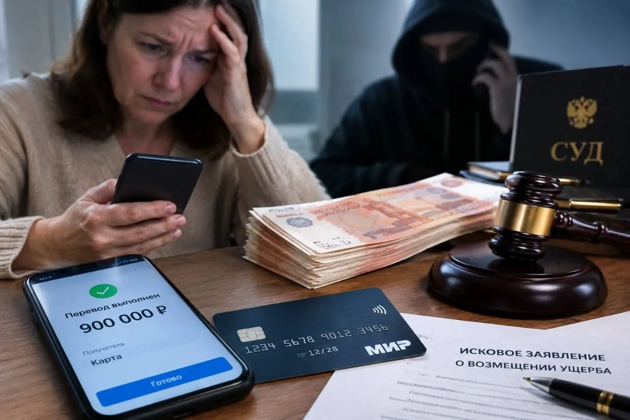 Суд обязал жителя Алтайского края вернуть 971 088 рублей пострадавшей от мошенников, выдававших себя за сотрудников ФСБ и Центробанка.