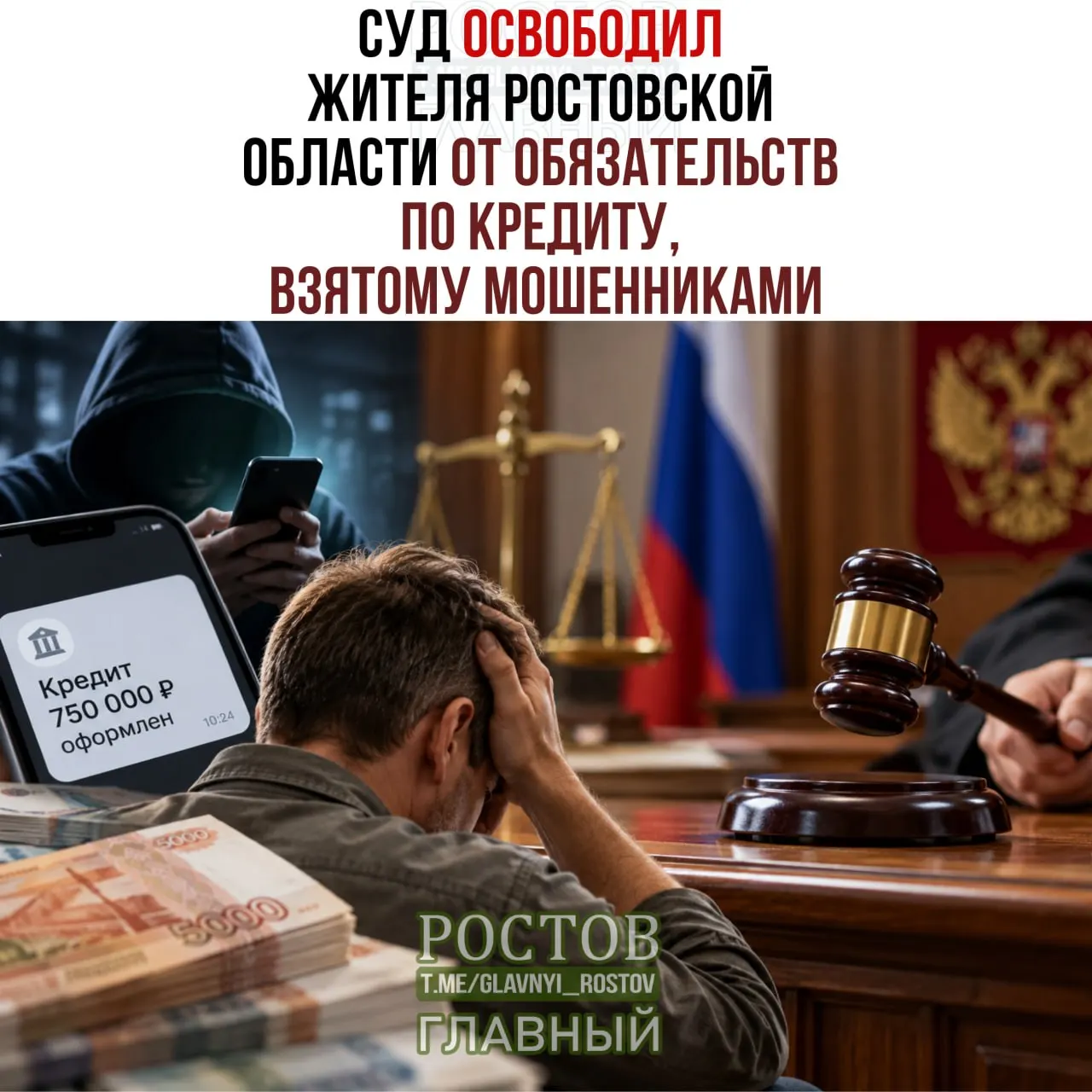 Суд отменил решение по делу о кредите, оформленном мошенниками через СМС, и освободил гражданина от обязательств по договору.