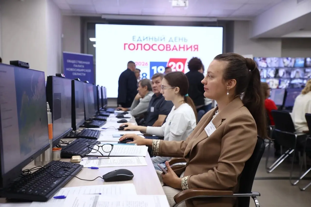 Во время визита обсудили работу центра и контроль за ходом голосования; за процесс следят 40 сотрудников.
