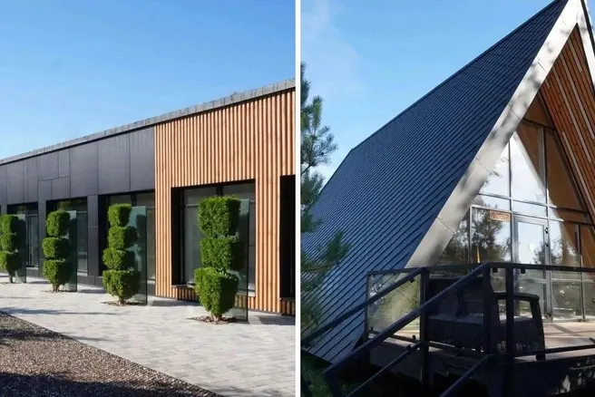 Новая база отдыха в Омске между парком Победы и санаторием Cronwell Park Ника: восемь одноэтажных домов, котельная и административные здания.