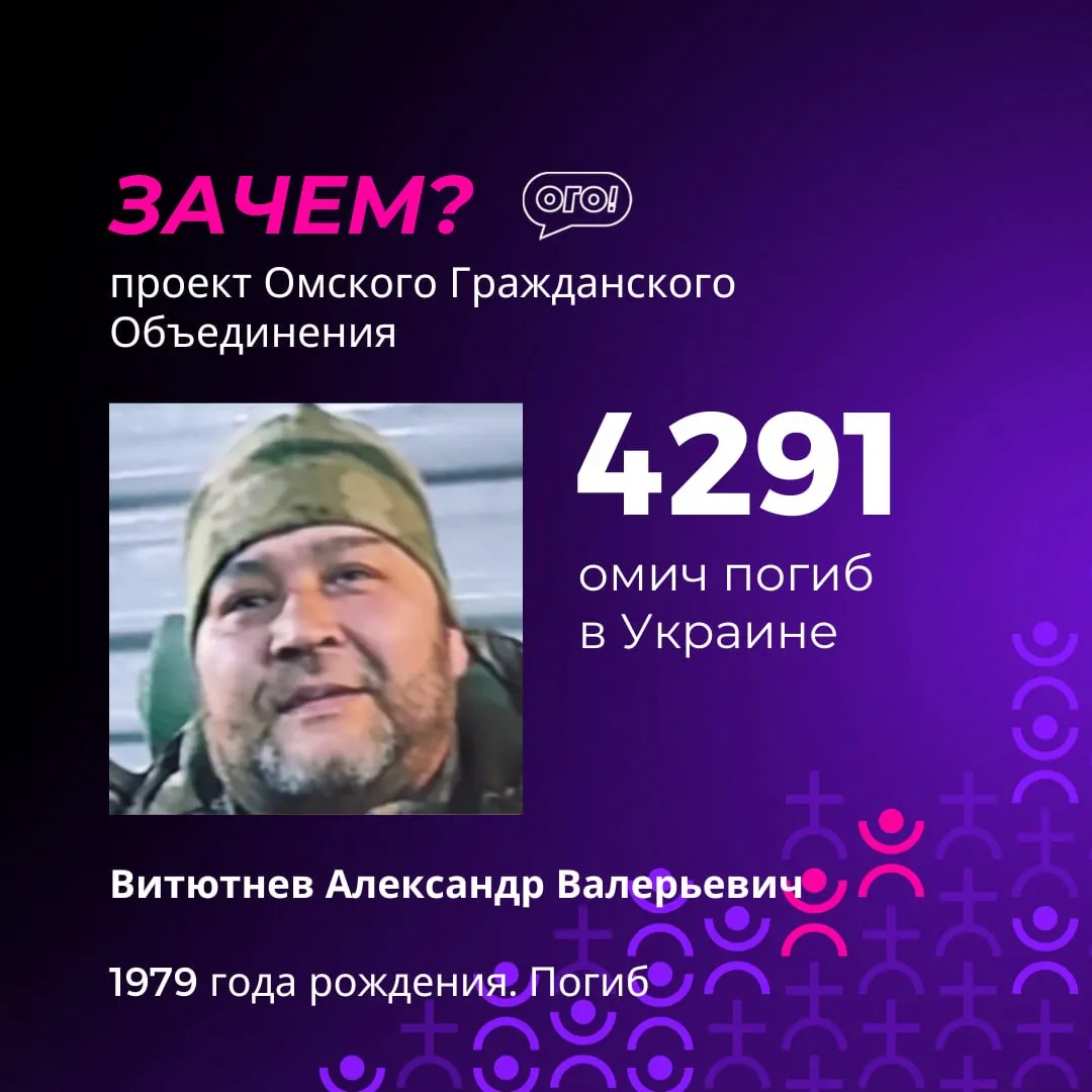 Мониторинг зафиксировал гибель около 4300 омичей в ходе конфликта на Украине. В материале приведены данные о погибших и сопутствующие материалы.