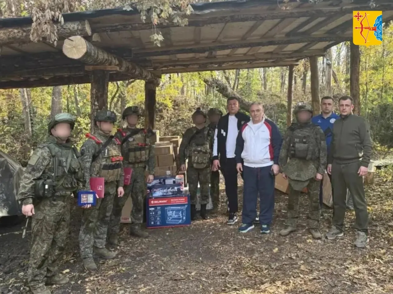 Делегация руководителей региона передала бойцам на передовой крупную партию техники, бытового оборудования и инструментов.
