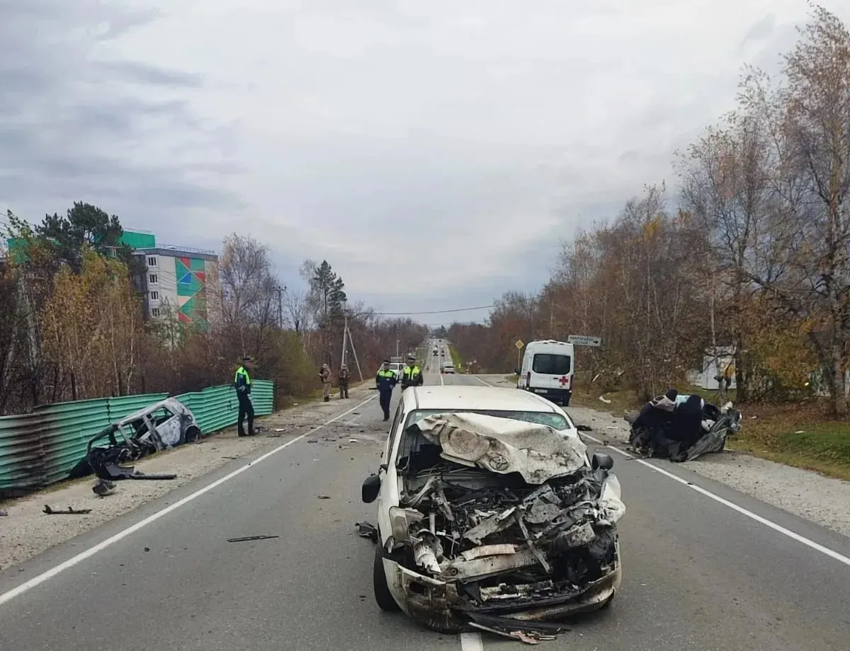 На трассе под Артёмом произошла смертельная тройная авария: погибли 53-летняя женщина-водитель и 54-летний мужчина, ставший виновником. Еще один пострадавший госпитализирован. Следствие ведется по статье 264 УК РФ.