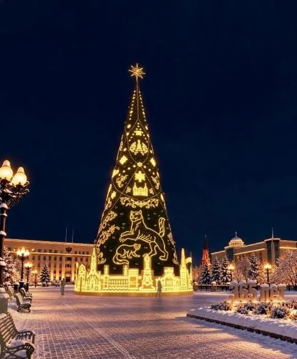 В Иркутске к Новому году появится крупная городская ёлка высотой 30 метров. Старую ель заменят каркасной «Уральской», монтаж начнется в конце октября, открытие запланировано на 26 декабря.