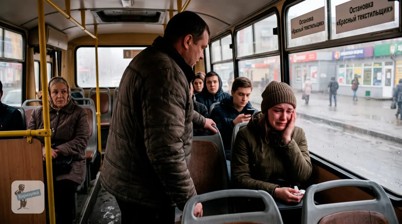 Жительница Барнаула рассказала о домогательстве и нападении в маршрутке; после замечания мужчина ударил её, полиция начала проверку.