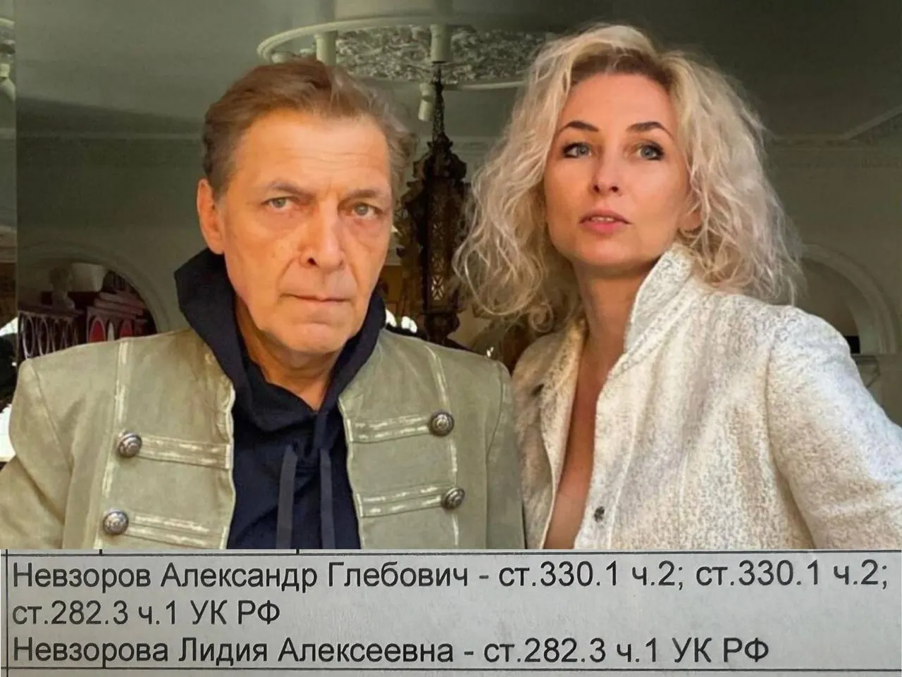 Прокуратура объявила обвинение и предъявила документы по делу супругов Невзоровых. Их обвиняют в финансировании экстремистской деятельности и уклонении от исполнения иноагентских обязанностей.