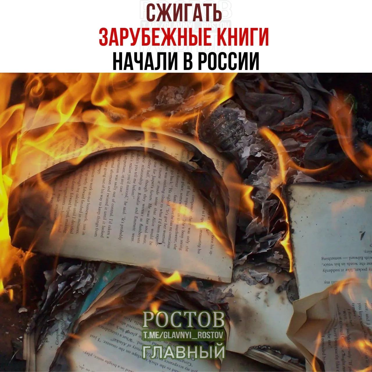 В одной исправительной колонии зафиксированы случаи уничтожения иностранной литературы: заключённые конфисковали зарубежные книги, часть томов была сожжена.
