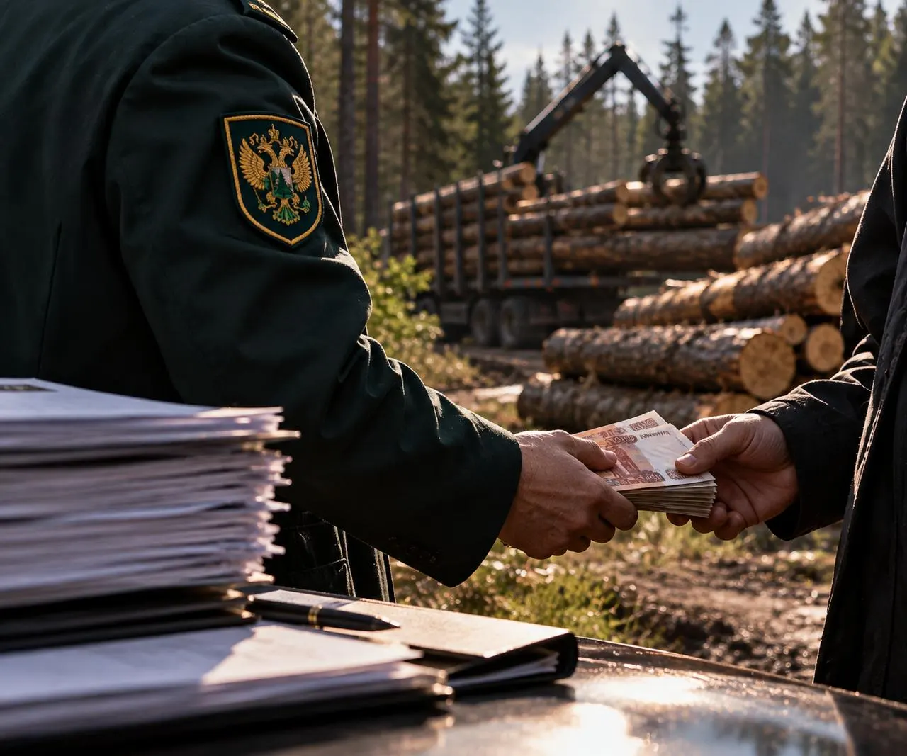 Бывший сотрудник департамента лесного хозяйства и Рослесинфорга обвиняется в получении взяток за информирование лесозаготовителей о предстоящих проверках; дело передано в суд.