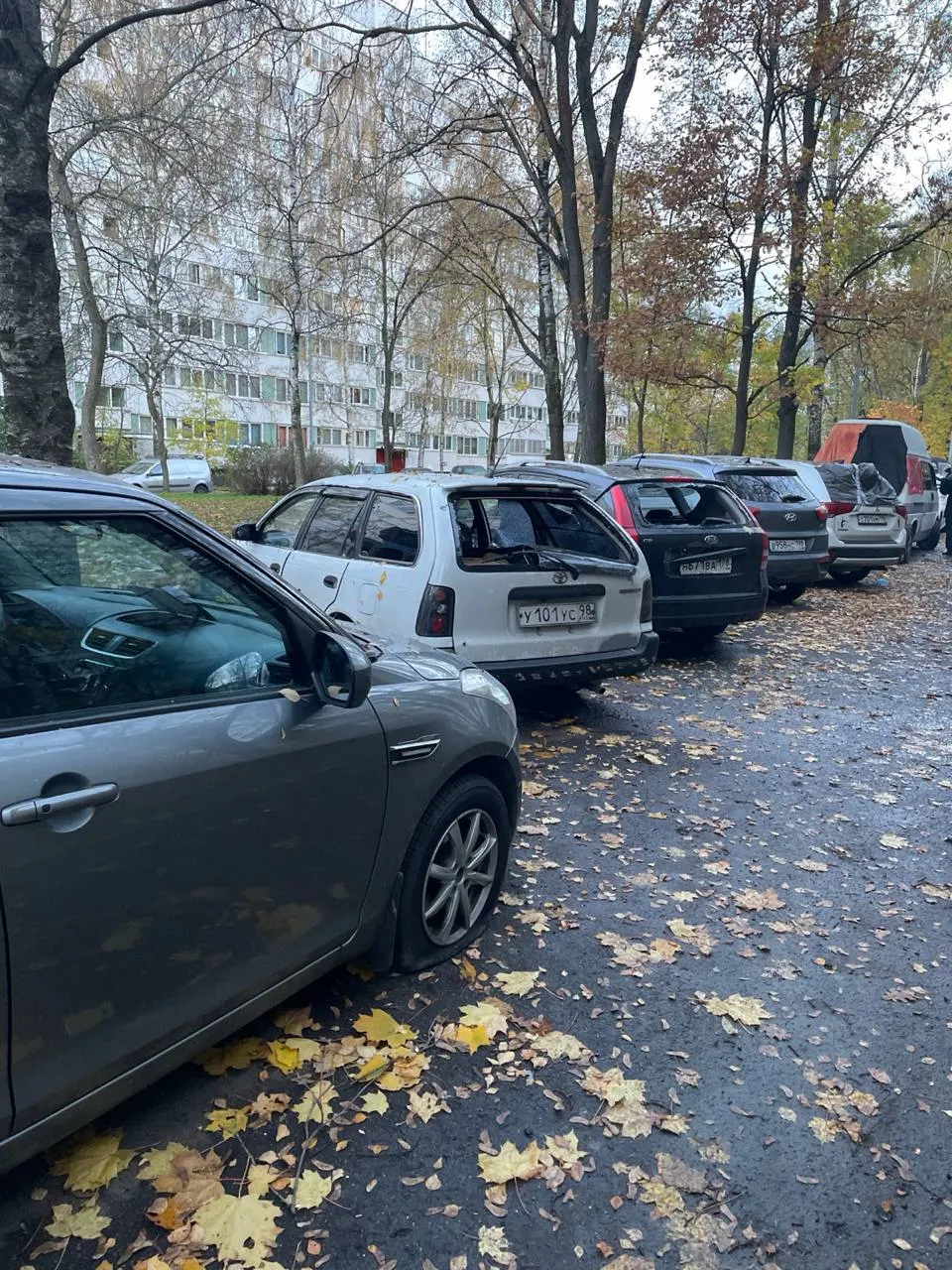 Повреждения в домах и на улицах, отключения света и массовые повреждения автомобилей отмечаются по всему региону.