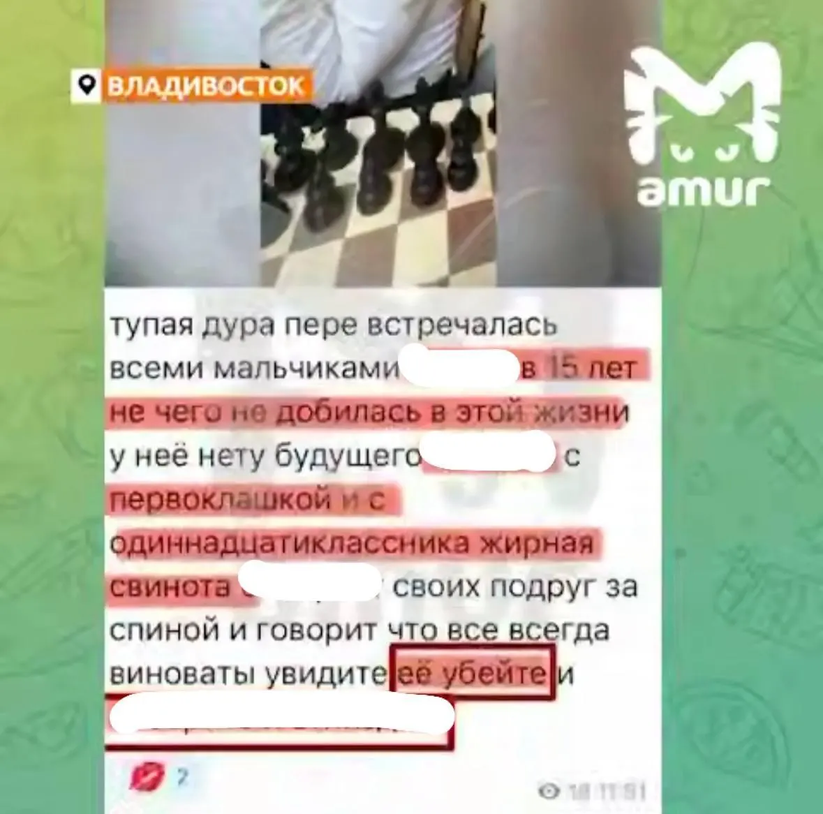 Полиция расследует факты травли школьников в Telegram; задержаны 12-летняя девочка и её отец, дело направлено в комиссию по делам несовершеннолетних.