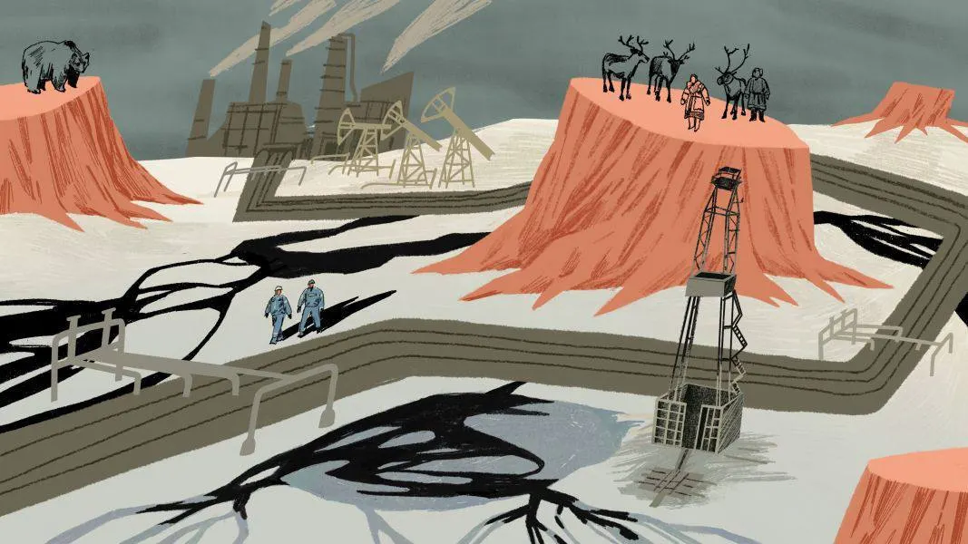 Размышления о том, как нефтяная индустрия повлияла на ханты и манси, природу и культурное наследие региона.